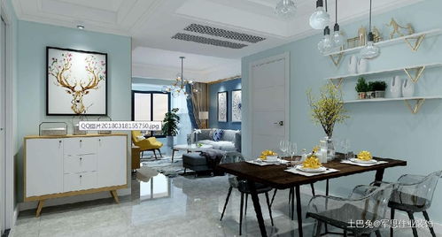 95㎡北欧极简二居室 绿意森林风的沉浸式装修实景赏析